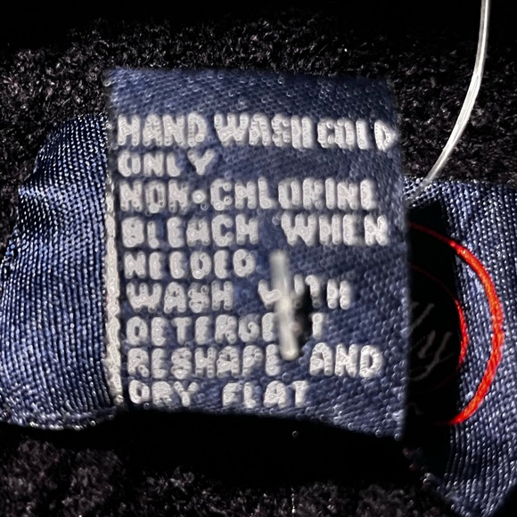 Allen Solly Cardigan Sweater Mens XL Black Wool Blend 4 Button Pockets - Picture 6 of 7